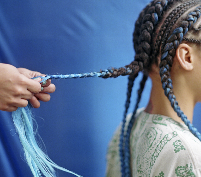Changing Hairstyles With Human Braiding Hair
